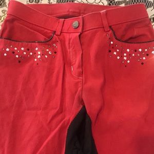 Euro Star luxury red breeches sz 24